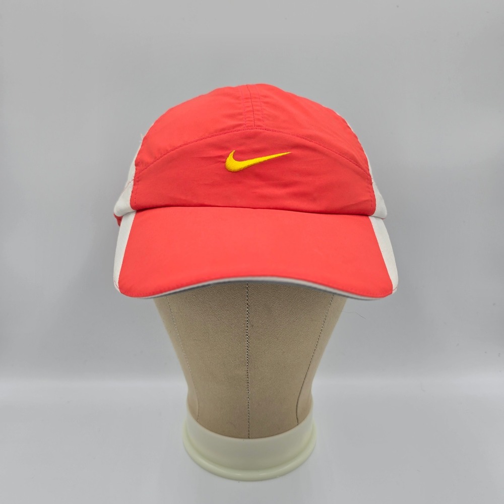 Vtg Nike Tailwind Hat 7 Panel Dry Fit Y2K Strapback Swoosh Retro Running Rare